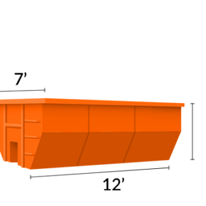 8 Square Yard Rolloff Dumpster Rental